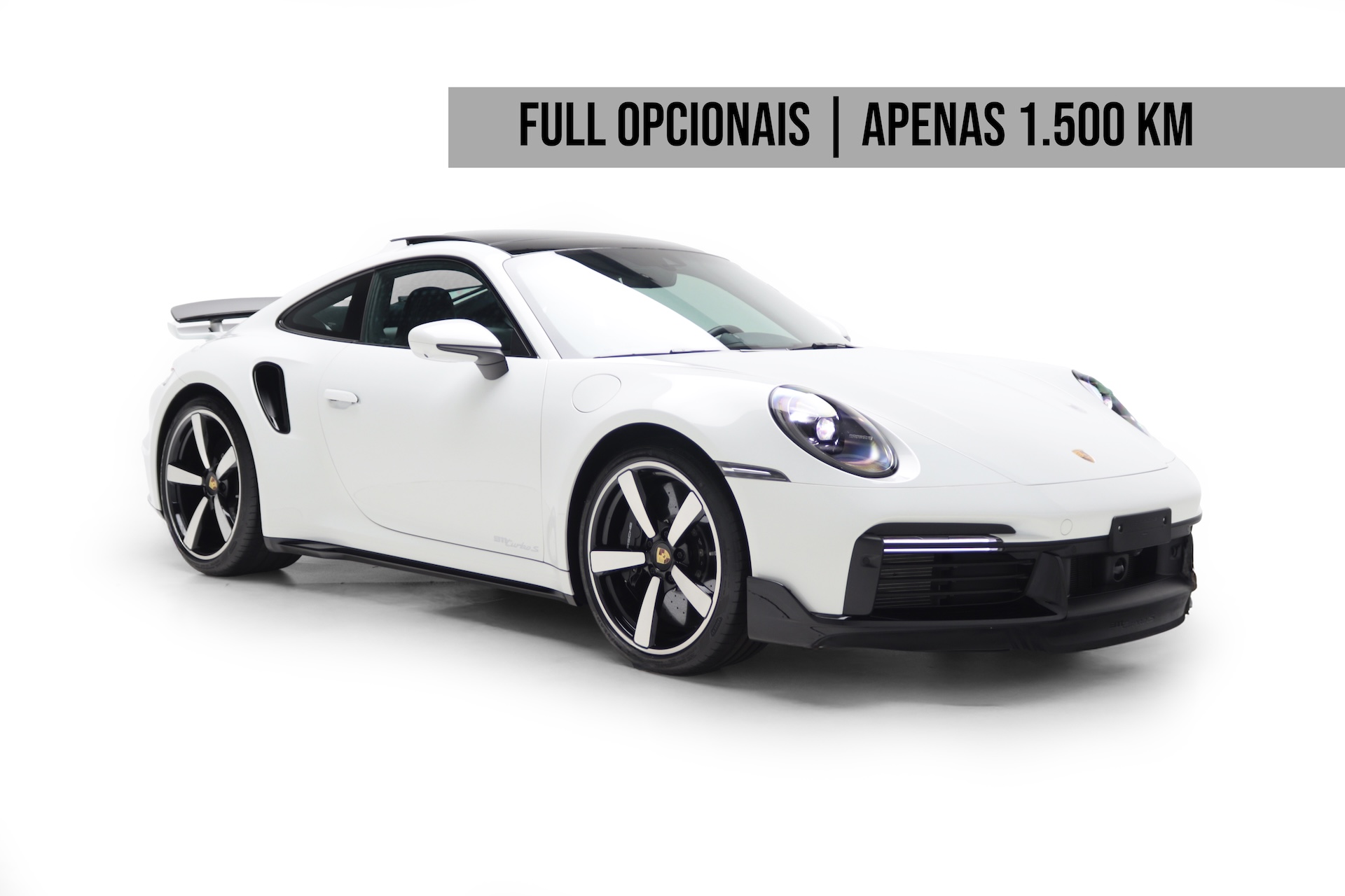Porsche 911 Turbo S branco do acervo da All Motors
